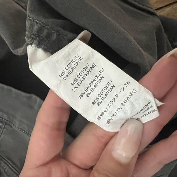 J. Crew Front Pocket Cargo Chino Pants Size 8 Gray Grunge Casual Gorp Y2K Cotton - Picture 6 of 9